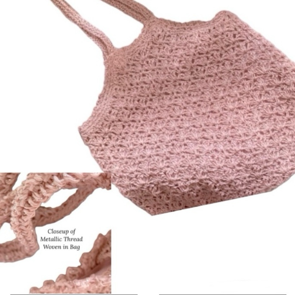 2 Vintage Crocheted Shoulder Bags - Picture 5 of 8